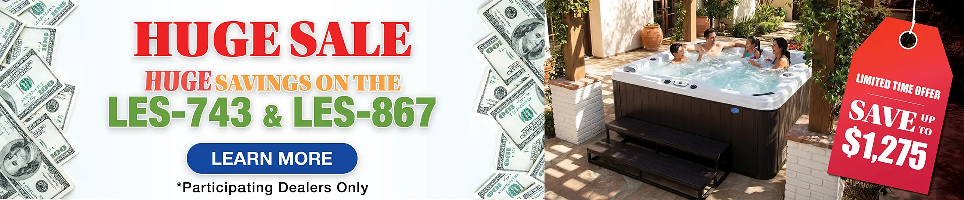 Calspas hot tub being used in a family setting - Casagrande